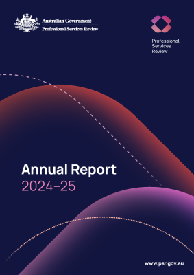 PSR Annual Report 2024-25 Cover